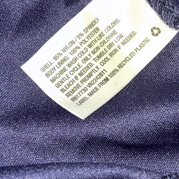 Isabel Maternity Blue Floral Rayon Dress Long Sleeve Size XXL - Picture 7 of 8